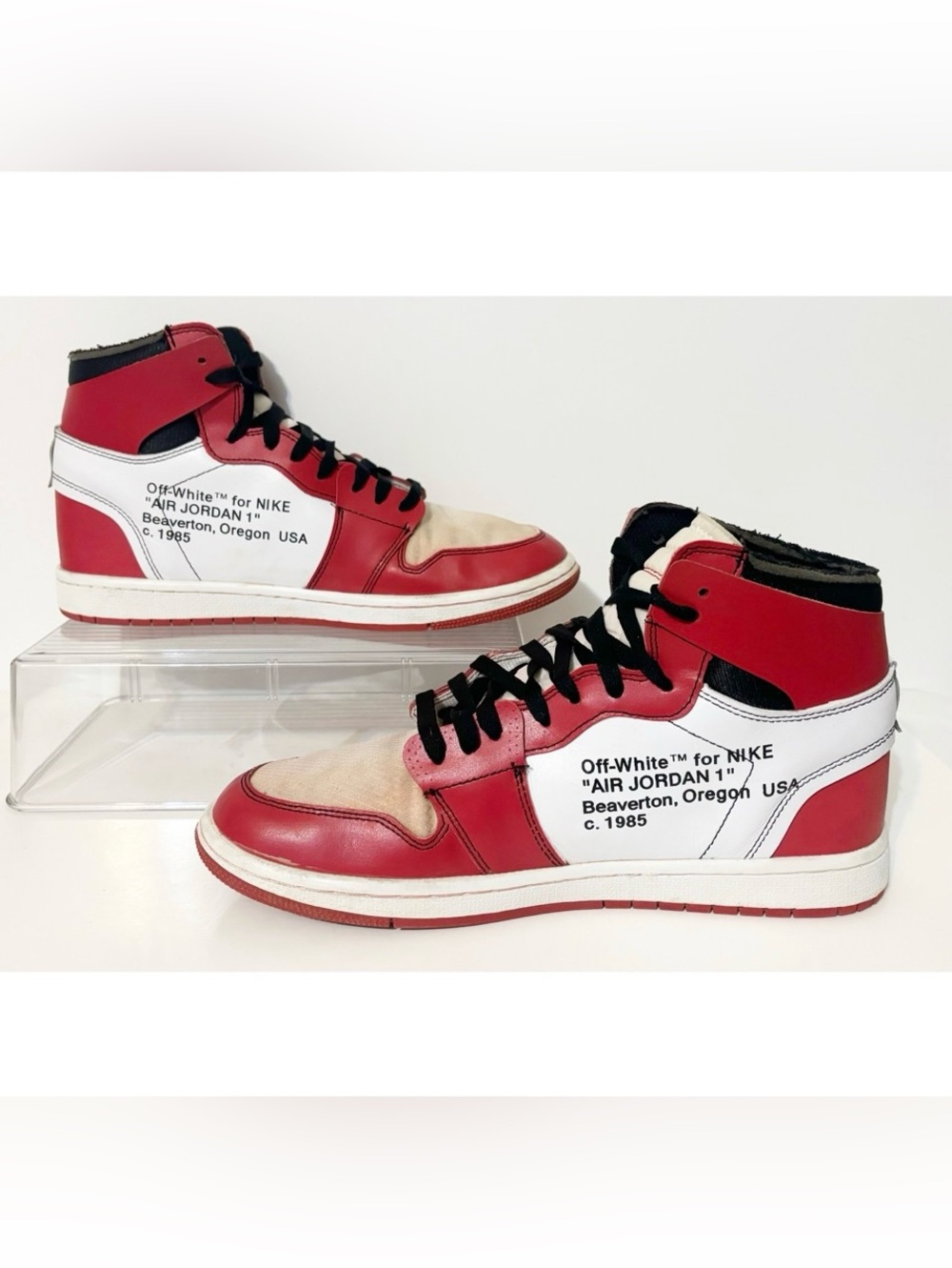 Off-White X Air Jordan 1 Retro High OG "Chicago" Mens Sz 10 (AA3834-101)